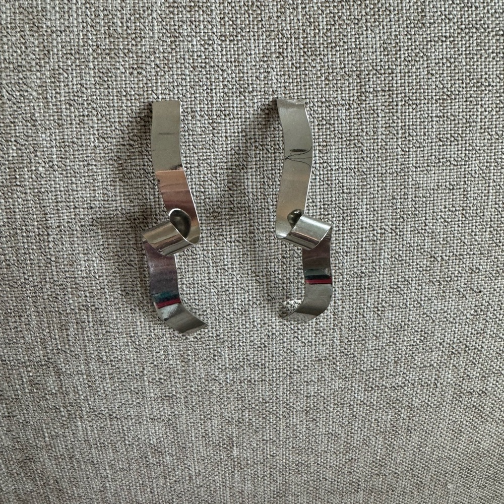 Silver earrings